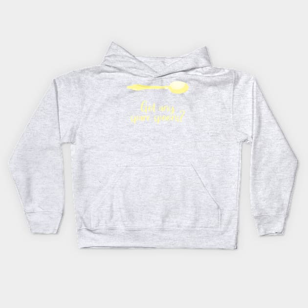 Got Any Spare Spoons? (Spoonie Awareness) - Light Yellow Kids Hoodie by KelseyLovelle